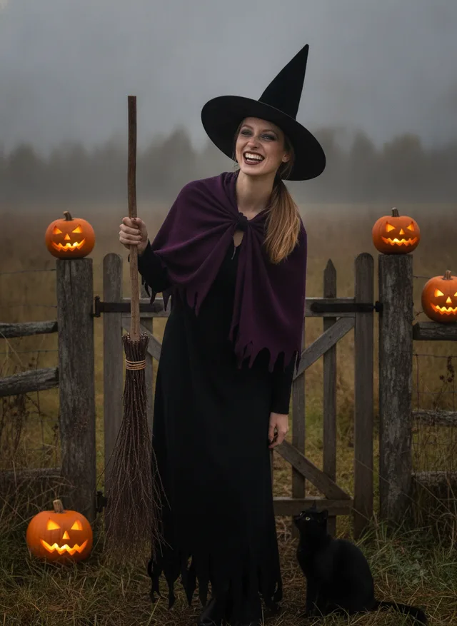 Witch costume sample (cackling)